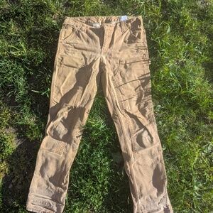 Carhartt womens tan work pants slim fit size 8 tall